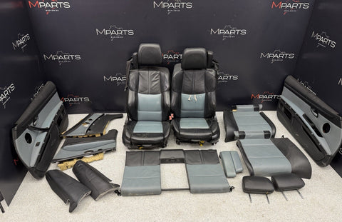 08-13 BMW E93 M3 Convertible Complete Interior Seats Black Silverstone Novillo