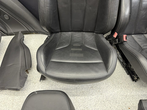 OEM 15-20 BMW F82 M4 LEATHER SEAT SEATS CUSHION INTERIOR SET BLACK