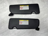 01-06 BMW E46 M3 Convertible Left Right Sunvisors Sun Visors Black Pair