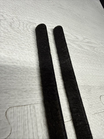 01-06 BMW E46 M3 Coupe Front A Pillar Strips Covers Trims Black Original OEM Set