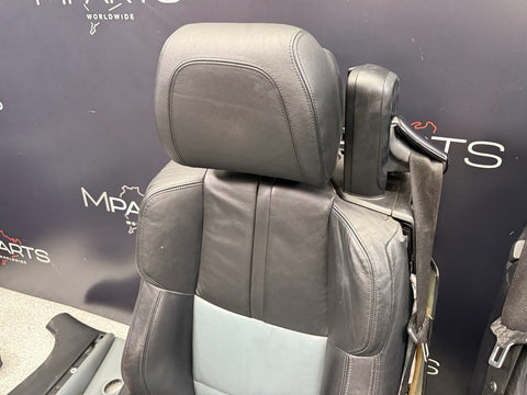 08-13 BMW E93 M3 Convertible Complete Interior Seats Black Silverstone Novillo