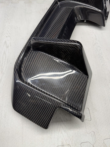 BMW G80 M3 21-26 J Style Carbon Fiber Rear Diffuser W/ LED Light *Flaw*