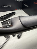 01-06 BMW E46 M3 Convertible Interior Armrests Trim Set Sprayed Black