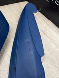 BMW 21-26 G82 M4 Coupe Rear Seat Seats Bolster Bolsters Fjords Blue Leather