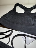 NEW Christian Dior Cut & Sew Top XS Extra Small 213T01A4051