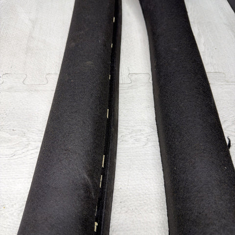 2001-2006 BMW E46 M3 Coupe Front A Pillars Trims Cover Black OEM *Peeling*