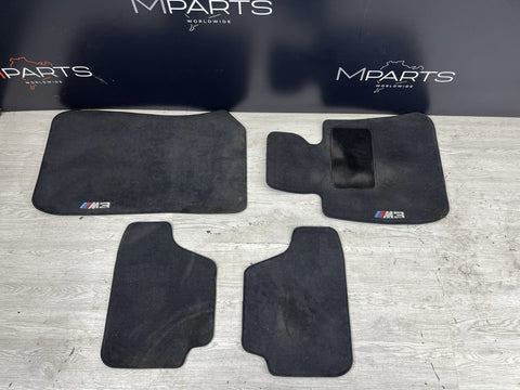 Used Genuine 2008-2013 BMW E93 M3 Carpets Floor Mats Black Front & Rear