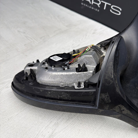 08-13 BMW E92 E93 M3 Left Heated Fold Mirror Assembly Matte Black *Notes*
