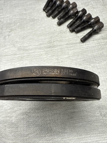 12.5MM Spacers + Extended Bolts PAIR 5x120 BMW E SERIES RENN MOTORSPORT