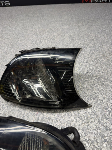 02-06 BMW E46 325 328 M3 Smoked Corner Lights Tail Lamps 6919651 6919652