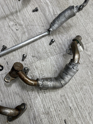 15-20 BMW F80 F82 F83 M3 M4 S55 Turbos Coolant Lines Pipes 7850278 7850279