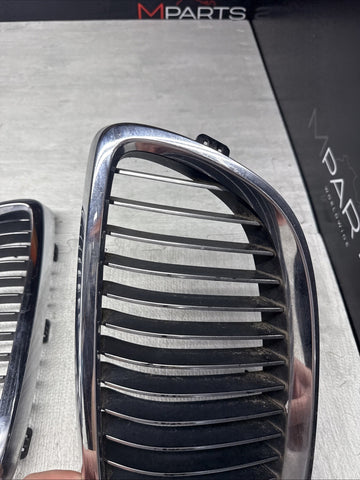 08-13 BMW E90 E92 E93 M3 Front Bumper Kidney Grilles Chrome OEM