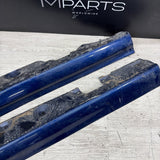 01-06 BMW E46 M3 Rocker Panel Side Skirts OEM Topaz Blue