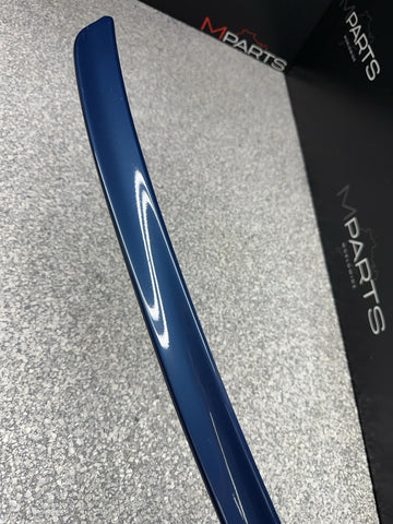 2001-2006 BMW E46 M3 Factory Rear Trunk Spoiler Lip 2695445 Topaz Blue OEM