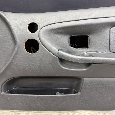 95-99 BMW E36 M3 Sedan Front Right Door Panel Card Black OEM