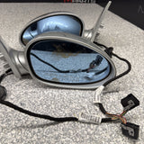 01-06 BMW E46 M3 Side View Door Mirrors Pair Titan Silver *Notes*