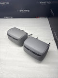 2001-2006 BMW E46 M3 Convertible Grey Rear Headrests Head Rests Pair OEM
