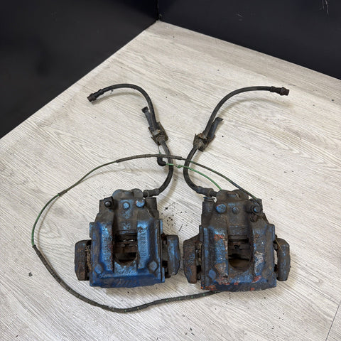 01-06 E46 M3 Rear Brake Calipers Left Right Pair Set Original Blue