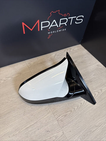 15-20 BMW F82 F83 M4 RIGHT MIRROR / NO CAMERA / NO LANE ASSIST / ALPINE WHITE