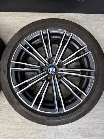 19-24 OEM BMW G20 330 M340 18” Rims Wheels 18x7.5 ET25 Double Spoke Style 790M