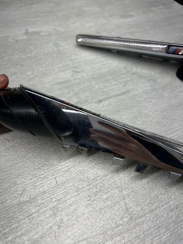 08-13 BMW E90 E92 E93 M3 Front Fender Grilles Side Marker Light Chrome Trims OEM
