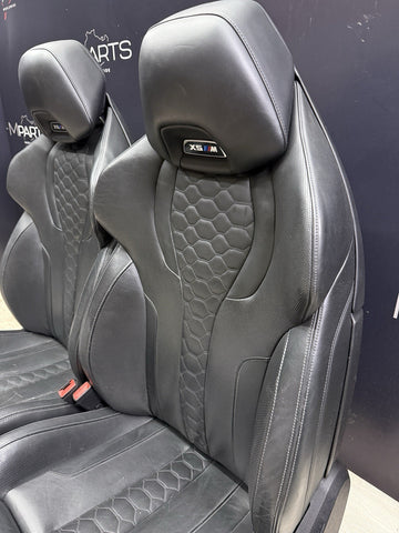 BMW 19-26 F95 X5M Front Seats Leather Heated Black