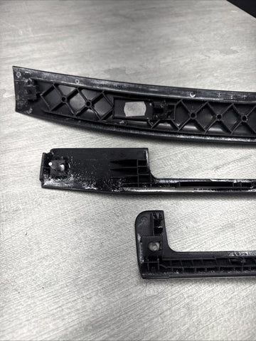 01-06 BMW E46 325 330 M3 Headlight Switch Radio Dash Trims OEM Painted Black