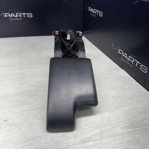 01-06 BMW E46 M3 Center Console Armrest Arm Rest Black Leather