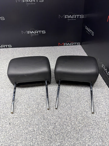 2001-2006 BMW E46 M3 Convertible Black Rear Headrests Head Rests Pair *Tab*