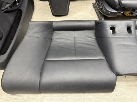 06-10 BMW E63 M6 Coupe Seats & Panels Leather Merino Seats Set Black 53k Miles