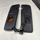 BMW F83 M4 15-20 Vinyl Black Sun Visor Pair OEM