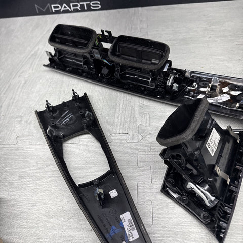15-20 BMW F80 M3 F82 M4 Carbon Fiber Interior Console Vent Trim Set OEM