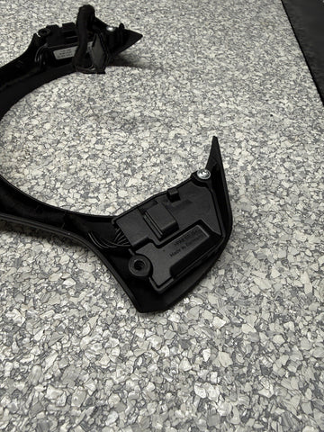 08-13 BMW E90 E92 E93 M3 Steering Wheel Trim Cover Black + Buttons *Peeling*