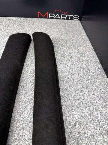 01-06 BMW E46 M3 Coupe Front A Pillars Black Original OEM Pair *Notes
