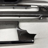 13-19 OEM BMW F06 M6 Central Console Dash Center Door Carbon Interior Trim Set