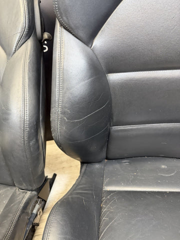 01-06 BMW E46 M3 Coupe Interior Front Seats Black Non Heated Powered *Notes*
