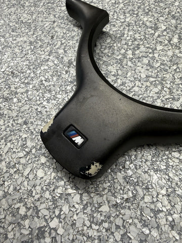 OEM 01-06 BMW E46 M3 Lower Steering Wheel Trim Cover Plate Black