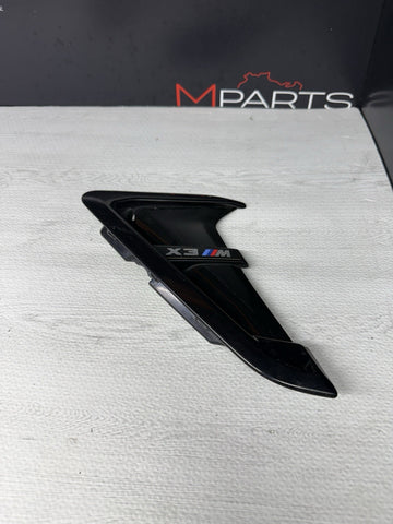 18-24 BMW F97 X3M OEM FRONT LEFT FENDER EMBLEM GRILLE GRILL MOLDING 51138070537