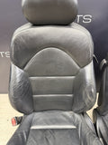 BMW E46 M3 Coupe Front Sport Seats Pair Black Napa Leather 2001-2006 OEM