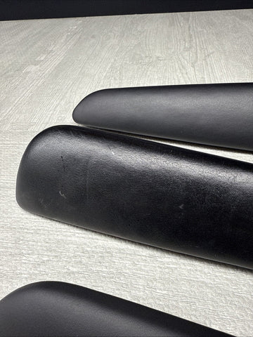01-06 BMW OEM E46 M3 Coupe Trim Armrest Pads Set Black 8238622