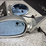 01-06 BMW E46 M3 Side View Door Mirrors Pair Titan Silver *Notes*