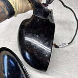 01-06 BMW E46 M3 Side View Door Mirrors Pair Painted Black *Notes*