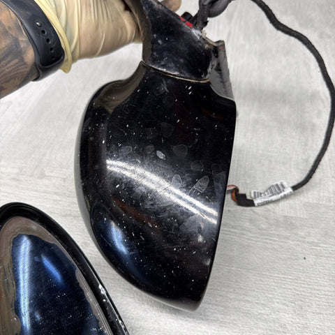 01-06 BMW E46 M3 Side View Door Mirrors Pair Painted Black *Notes*