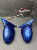 OEM 1999-2003 BMW E39 M5 Door Side Mirrors Power Fold Lemans Blue