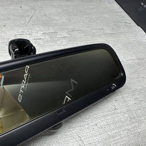 01-06 BMW E46 M3 Rearview Rear View Mirror SOS Rectangle *Notes*