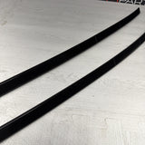 BMW E46 325 330 M3 Roof Rails Moldings Trims Pair Coupe OEM Jet Black