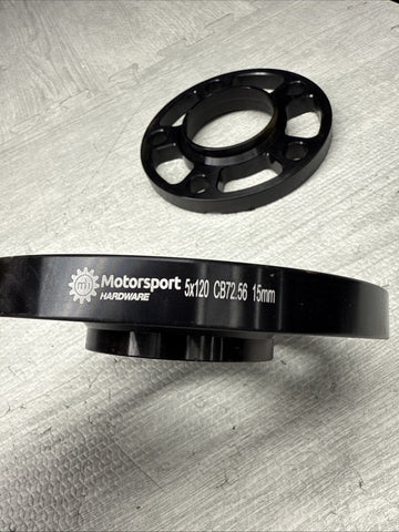 15MM Spacers No Bolts PAIR 5x120 BMW E & F SERIES