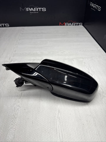 13-16 BMW F10 M5 LEFT DRIVER SIDE MIRROR NO CAMERA NO GLASS SAPPHIRE BLACK OEM