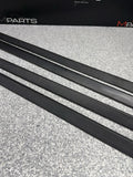 BMW E36 M3 Sedan 1992-1998 Black Door Mouldings Trims Set OEM