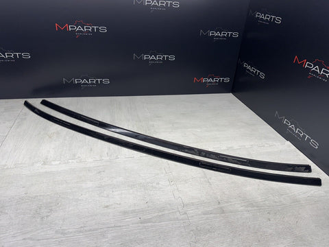 BMW G80 M3 21-24 ROOF RACK MOULDINGS TRIMS BLACK LEFT RIGHT *GLUE RESIDUE*